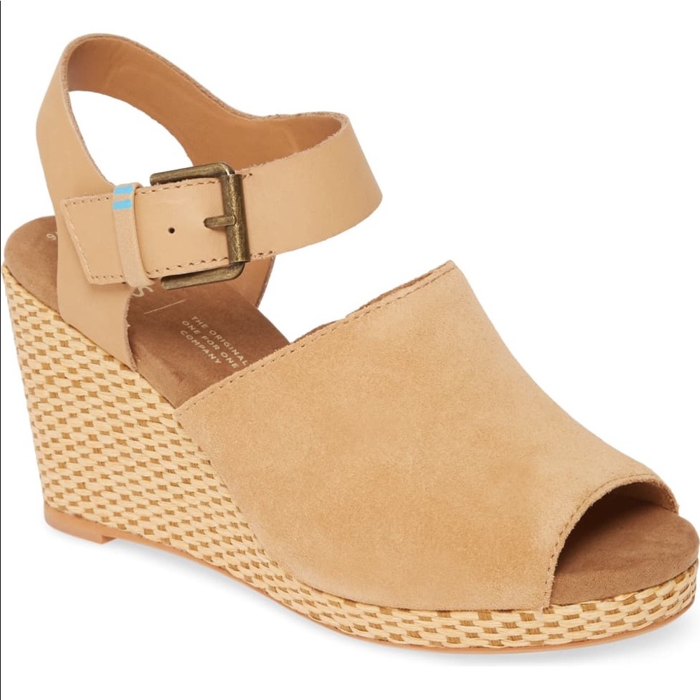 Toms🌹NEW🌹Tropez Honey suede leather size 10